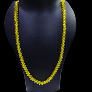 Yellow Crystal Mala